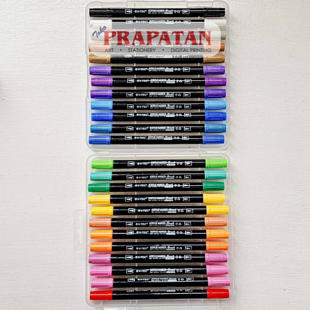 

V-Tec Acrylic Marker Set Am989Db Spidol Akrilik