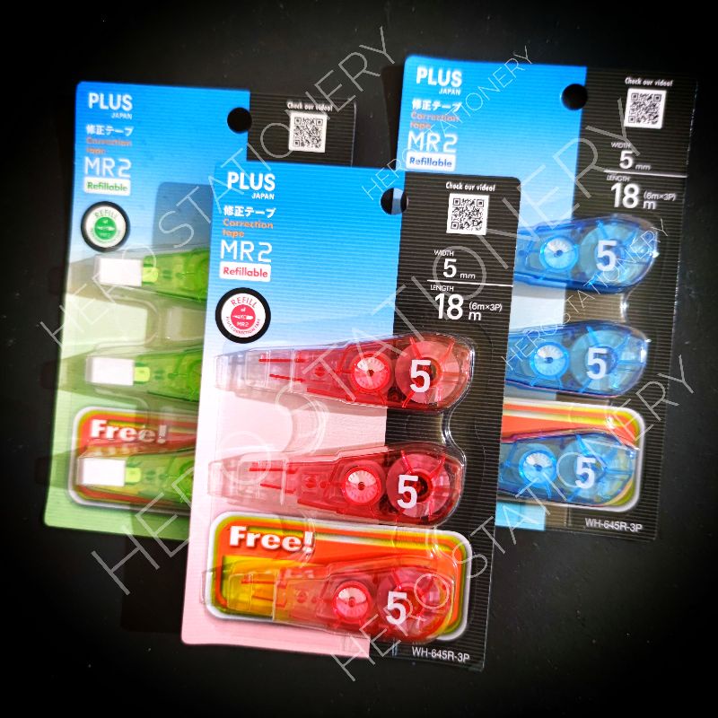 

Refill Isi Ulang Correction Tape Plus Whiper Mini Roller Mr2 Isi 3 Unit