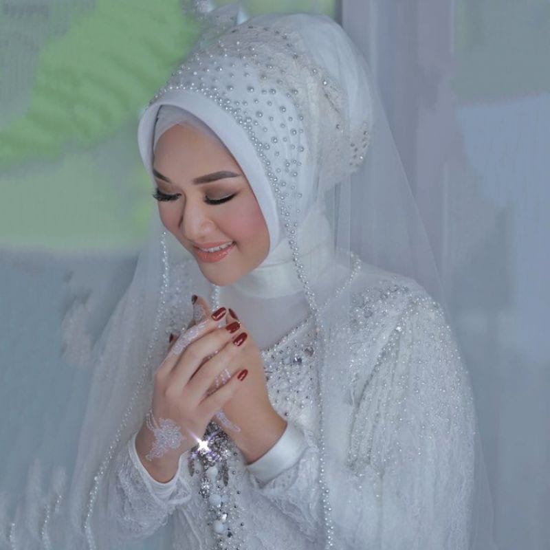 Kerudung Pengantin Slayer Pengantin Jilbab Pengantin Terbaru
