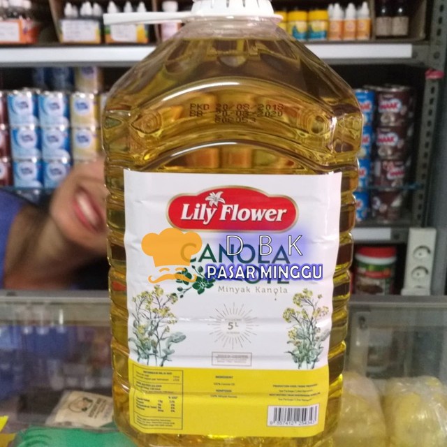 

lily flower canola oil 5lt / minyak kanola