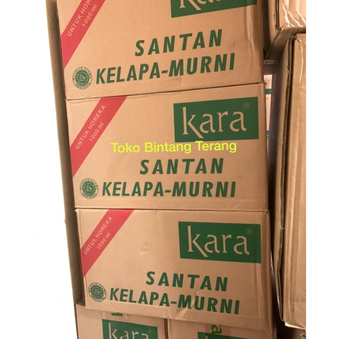 Santan Kelapa Kara 1ml/ 1 liter 1 Dus Karton 12 Kotak x 1 lt Horeka