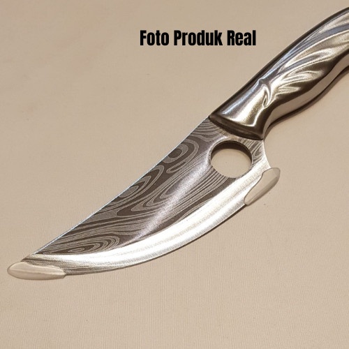 (Expert) pisau dapur sembelih Boning daging tulang damascus Pattern 256