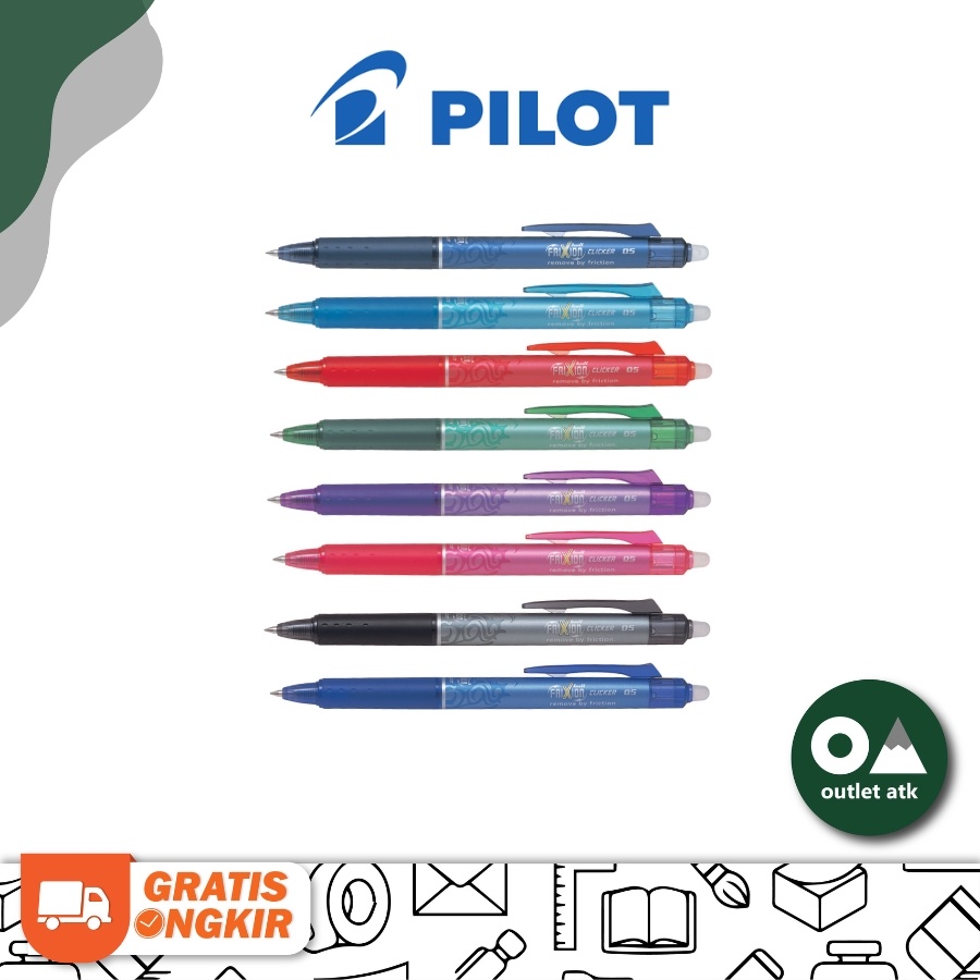 

Pulpen Cetek Erasable Pilot Frixion Pen 0.5mm bisa di hapus Original Jepang