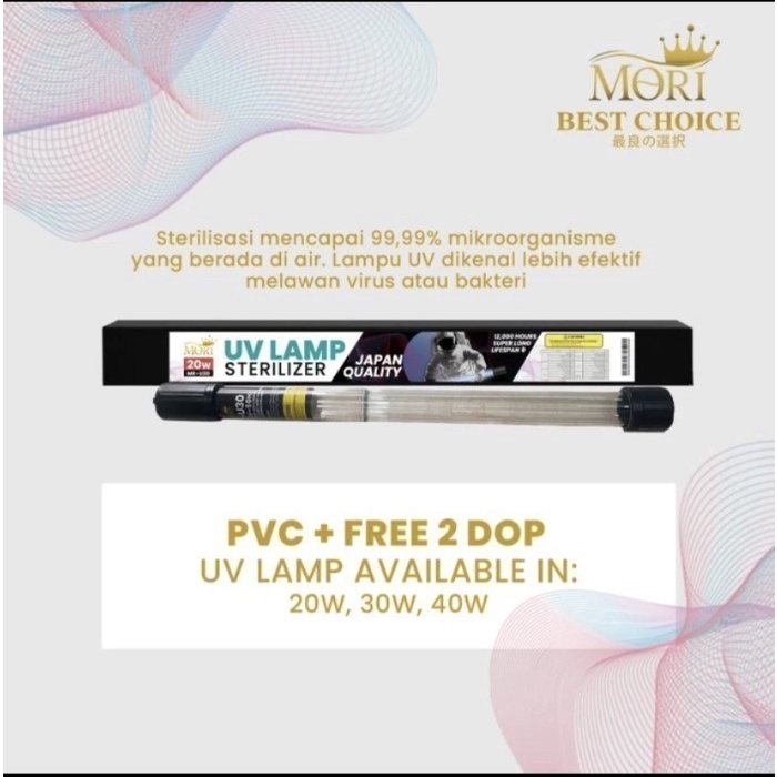 Purrfect Grooming Lampu Uv Kolam Ikan M Uv Lamp Uvc Kolam Koi 30 Watt Tabung Besar