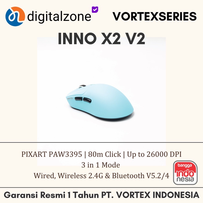 [Expert] Vortex INNO X2 V2 VortexSeries INNO X2 V2 Ultra Lightweight Wireless Gaming Mouse