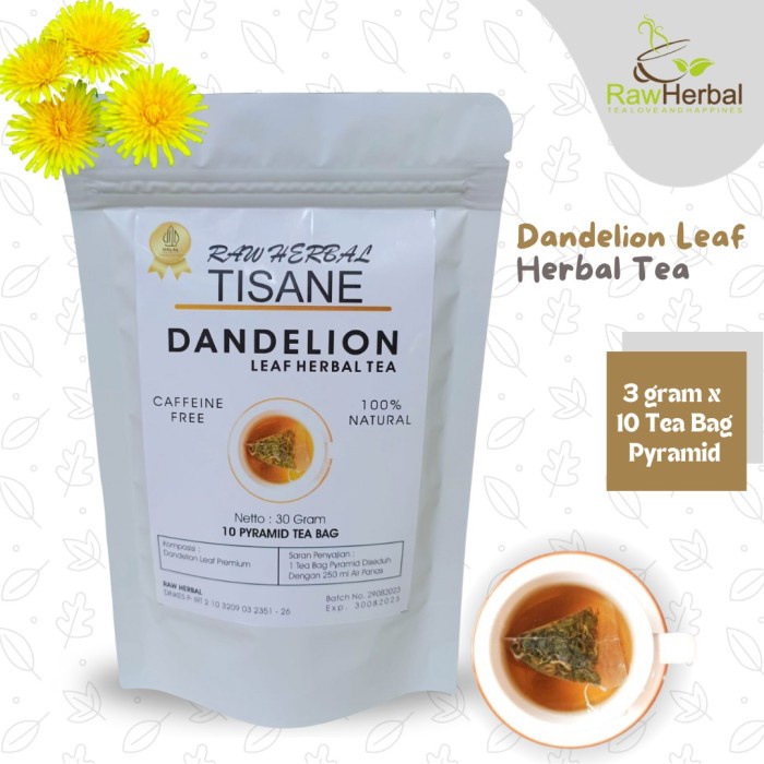 

BEST !! Dandelion Leaf Tea Premium Tea Bag Pyramid (3gr x 10 Tea Bag Pyramid)