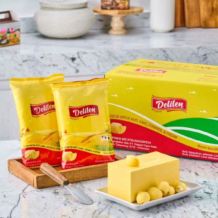 

DELILEN MARGARIN BUTTER, BUTTER REPLACER HARUM AROMA SUSU 1 KG UNTUK KUE KERING, KUE BASAH, CAKE