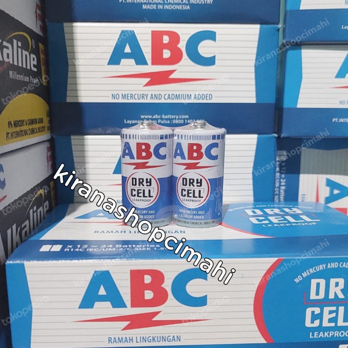 Lengkap- batu batre ABC biru tanggung r14 / battery / baterai
