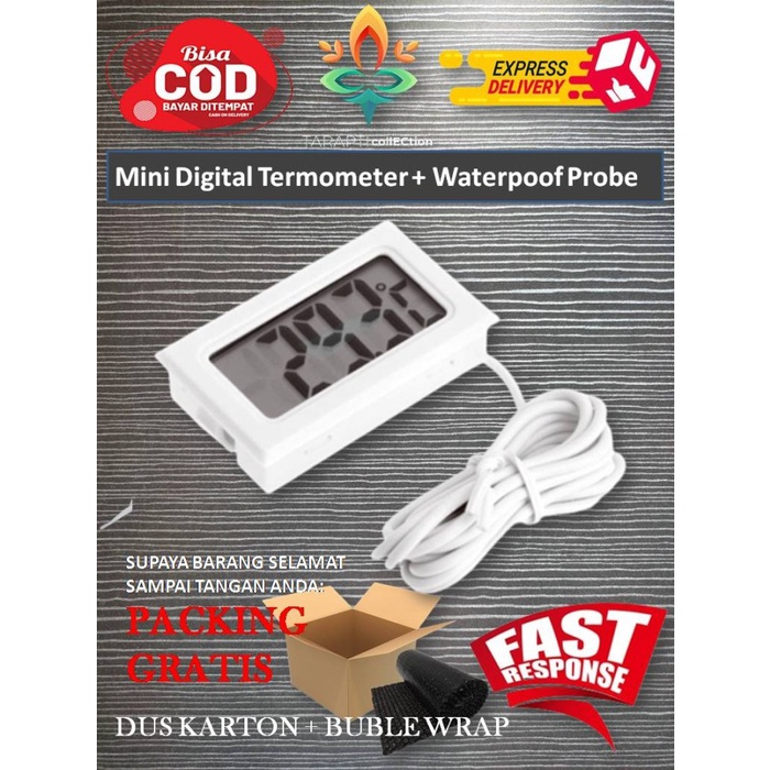Lengkap- Mini Digital Thermometer Mobil / Alat Pengukur Suhu Ruangan Terbaik