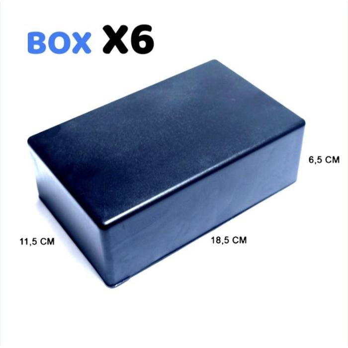 (Expert) Box Kotak Hitam Plastik Elektronik Serbaguna X6
