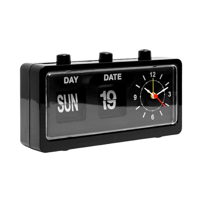(Expert) Informa Jam Weker Analog - Hitam Alarm Clock Waker Clock Jam Alarm Analog Dekorasi Kamar