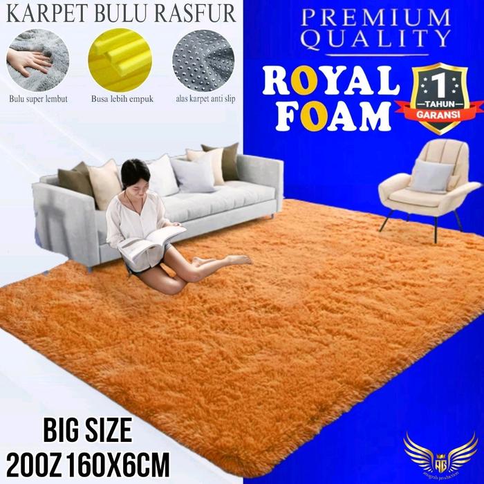 murah- karpet bulu busa empuk karpet bulu busa royal