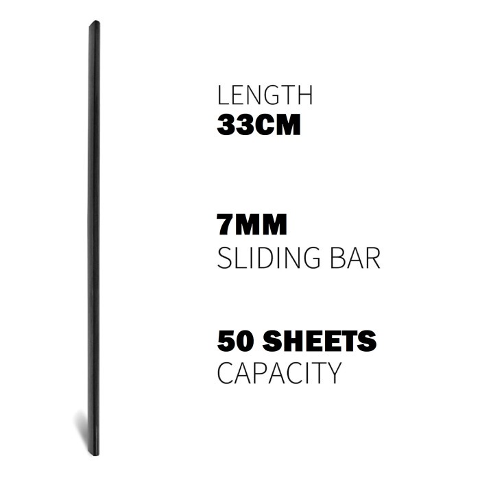 

Slide Binding Plastik 7mm F4 / Slide Binder 7mm / Tulang Binding 7mm / Tulang Kliping / Slide