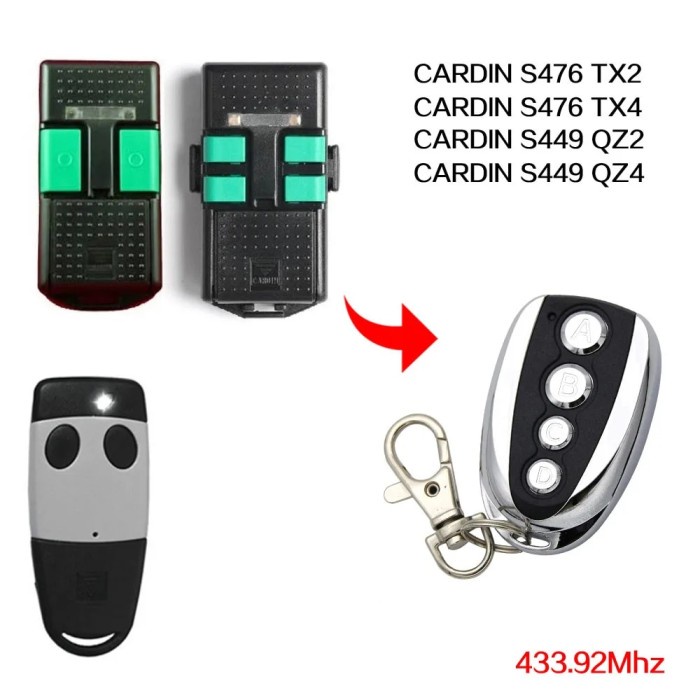 CARDIN Remote Control 433.92mhz Gate Garage Door CARDIN S476 TX2 TX4