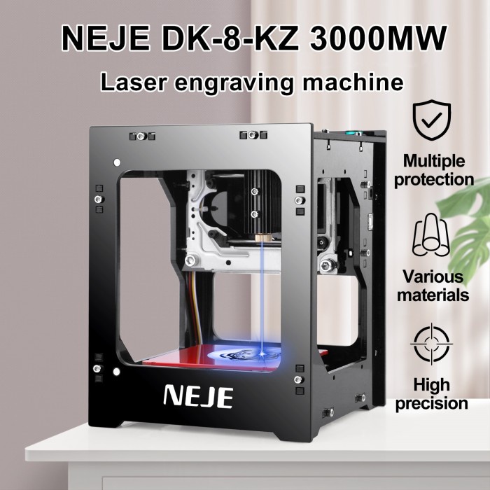 NEJE 3000mW Laser Engraver 445nm Wood Router Desktop Laser Printer