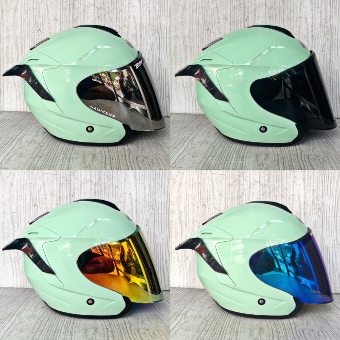 HELM INK DYNAMIC SOLID AQUA BLUE/SOLID MATCHA GREEN / INK DYNAMIC PINK
