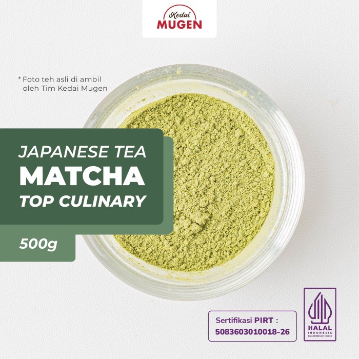 

Teh Matcha Jepang/Pure Japanese Matcha Tea Culinary Kedai Mugen 500g