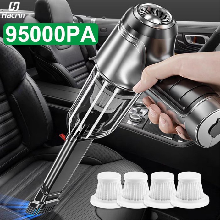 Car Vacuum Cleaner 95000PA Strong Suction Handheld Wireless Vacuum