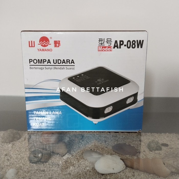 Yamano ap-08w mesin air pump aerator ap 08 4 lubang titik aquarium