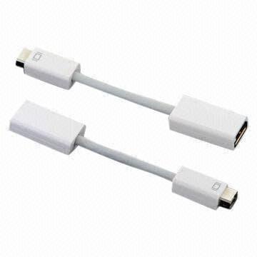 KONEKTOR MACBOOK WHITE KE PROYEKTOR - MINI DVI TO HDMI