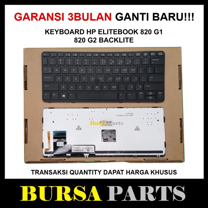 KEYBOARD HP ELITEBOOK 820 G2 820 G1 BACKLIGHT