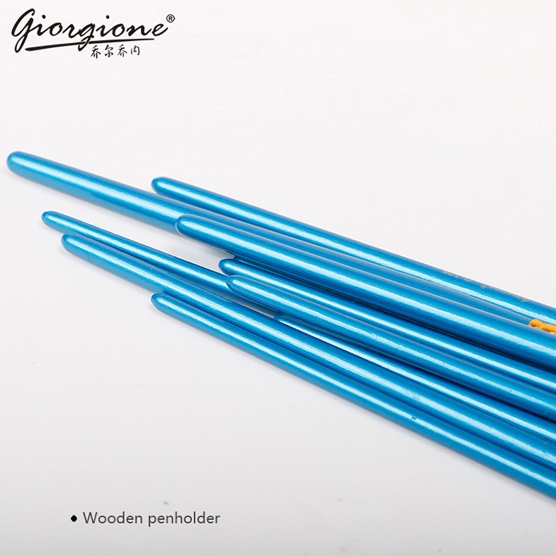 

IK! GIORGIONE Kuas Lukis Set Lengkap G-198Sh 10 Pcs Art Brush Nylon Cat Air Acrylic Minyak