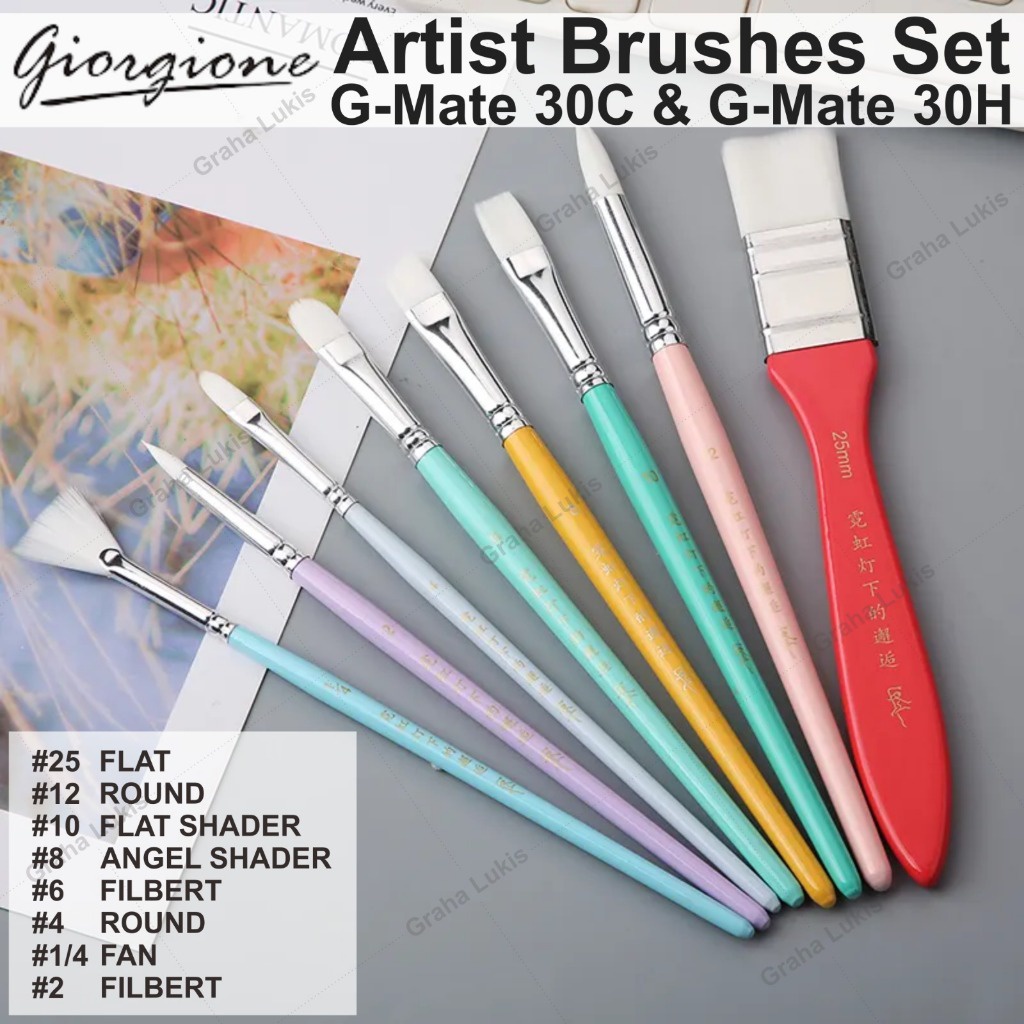 

IK! Giorgione Artist Brushes Set G-Mate 30C & G-Mate 30H - Kuas Set