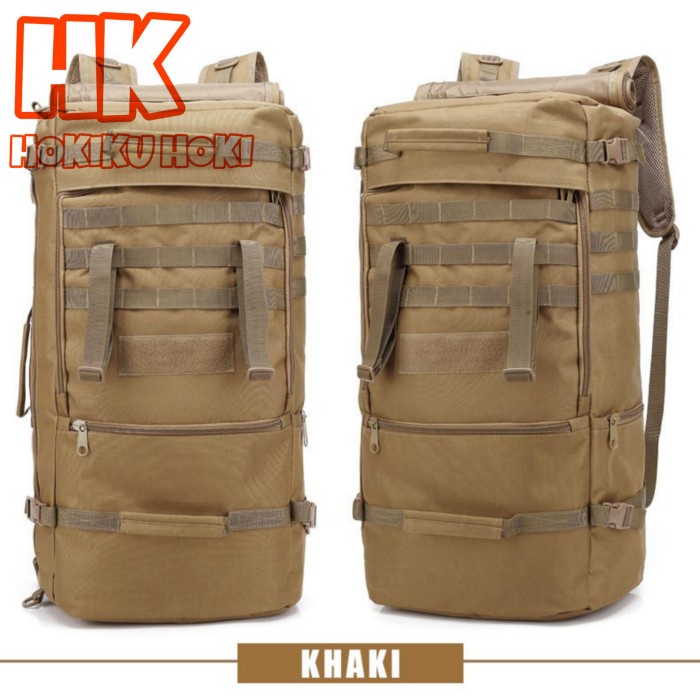 Tas Ransel Carrier Tactical 3in1 Multifungsi Backpack Gunung 50L Impor