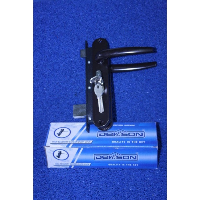 Kunci pintu Dekson espanda/kawat nyamuk alumunium coklat dekson 909