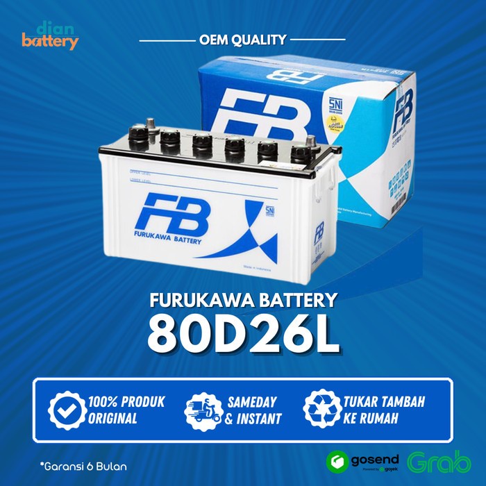 Sale Terbatas Aki Mobil Ford Escape Fb 80D26L Furukawa Battery Nx110-5L - Accu Basah 12V 70Ah