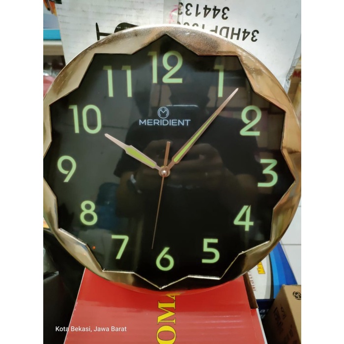 jam dinding meridient glow in the dark Sun GTD10/jam menyala dlm gelap