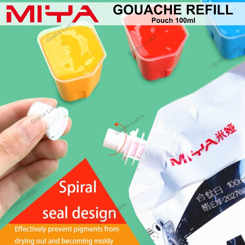 

IK! MIYA HIMI GOUACHE REFILL POUCH 100 ML