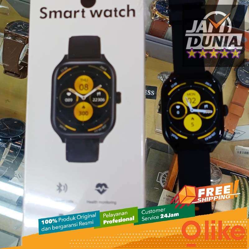 JAM TANGAN OLIKE SMARTWATCH PRIA SMARTWATCH WANITA HW56 BLACK HW56 JAM TANGAN DIGITAL PRIA WANITA