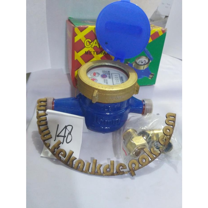 Meteran Air Besi Water Meter Caiman Sni Penghitung Arus Bolak Balik