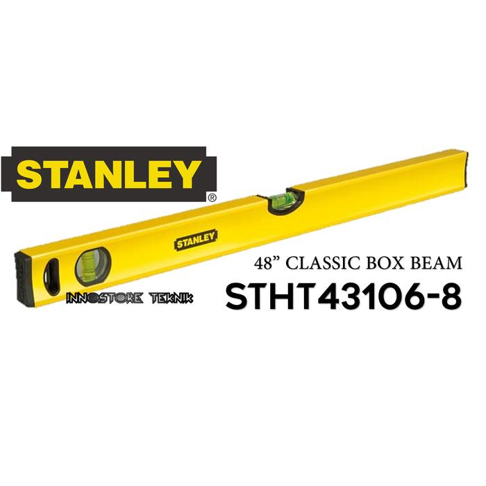 Waterpass 48"/120Cm Classic Box Beam Level 3 Vials Stanley Stht43106