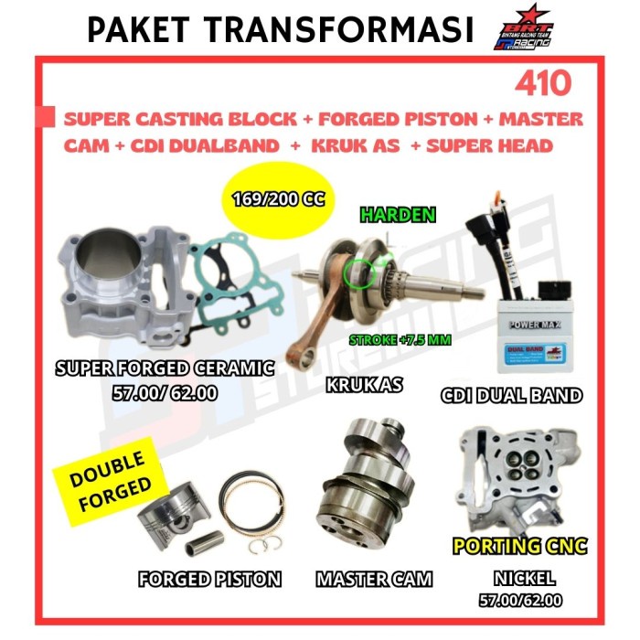 Head Porting BRT JUPITER MX-Blok Piston-Kruk AS--CDI-Cam-BRT Promo 410