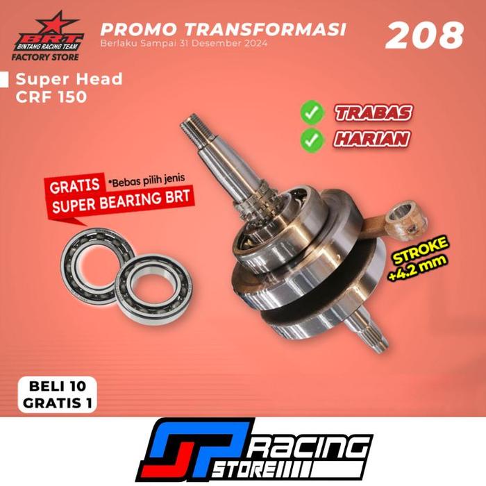 Kruk As Honda CRF 150 Stroke Up 62mm - BRT Promo 208
