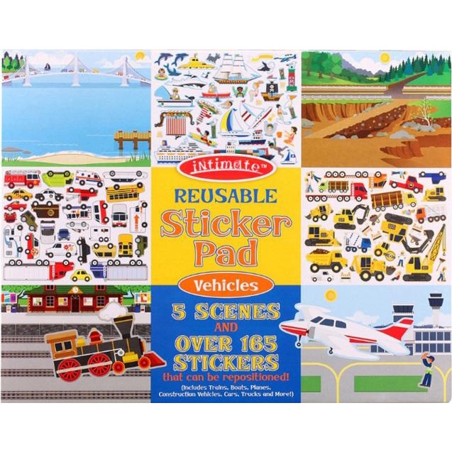 

LANGSUNG GAS.! VEHICLES! REUSABLE STICKER PAD/STICKER BOOK MELISSA & DOUG