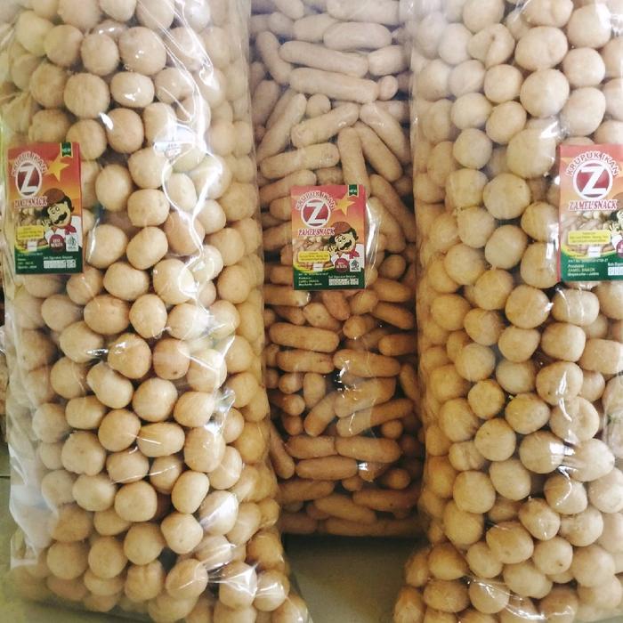 

krupuk ikan tengiri Premium food 1kg Camilan Snack Kerupuk