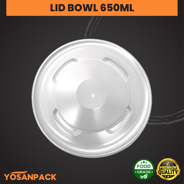 silahkan- Tutup Plastik Bowl 650ml - Tutup Mangkok Kertas