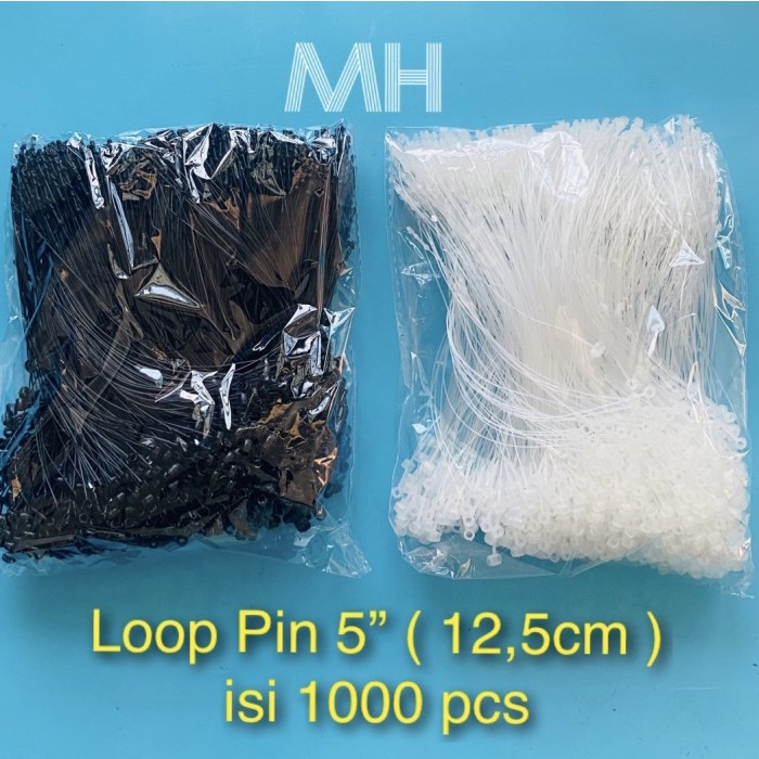 

New Loop Pin - Lock Pin - Tali Hangtag Harga Per Pak 1000pcs 5" ( 12,5cm )