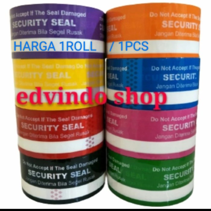 

New Lakban Printing / Security Seal 4T "Jangan Diterima Bila Segel Rusak