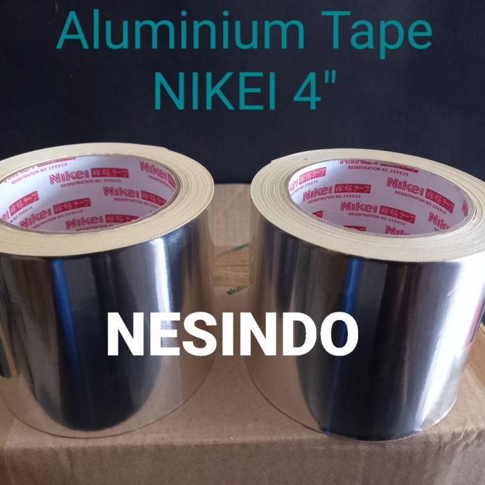 

New Lakban Aluminium Foil 4 inch Duct Tape Aluminium Tape Nikei