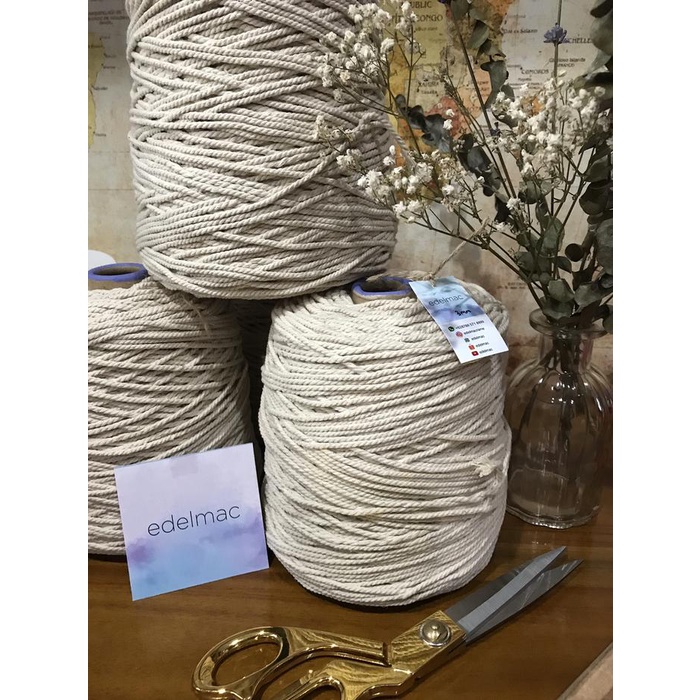 

New Tali Katun Macrame Natural 3mm twist