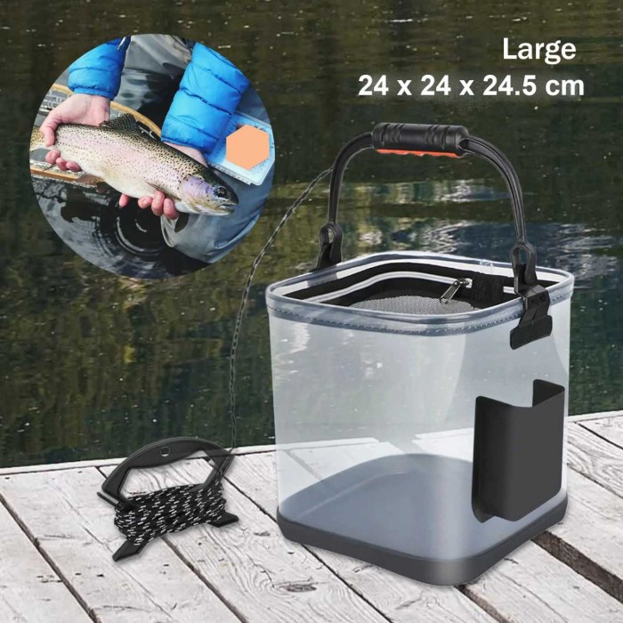 Product Laris Ember Lipat Pancing Portable Tempat Wadah Umpan Ikan Hidup