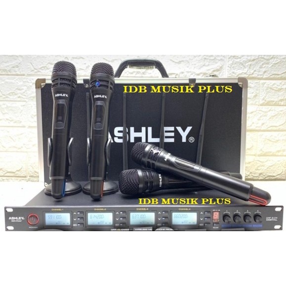 Mic Wireless 4 Pegang Ashley Mc Four McFour Original Ashley Unit Baru/Segel - Garansi Resmi