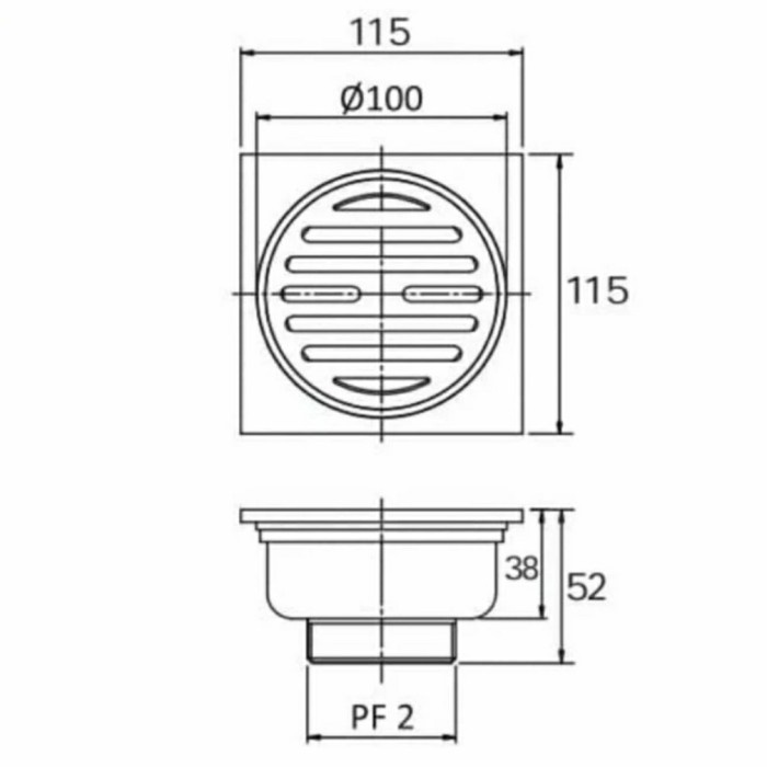 FLOOR DRAIN SARINGAN GOT KAMAR MANDI STRAINER LANTAI BREZIO FDBZ 1301