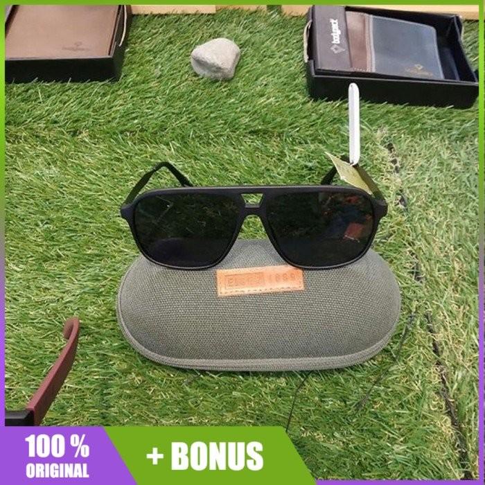 Stailo - Kacamata Eiger Windward Aviator Sun Glasses Black Hitam 91000 4933 Ori