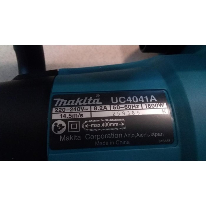 Makita Uc 4041 A / Uc4041A - Electric Chain Saw 400Mm (16")