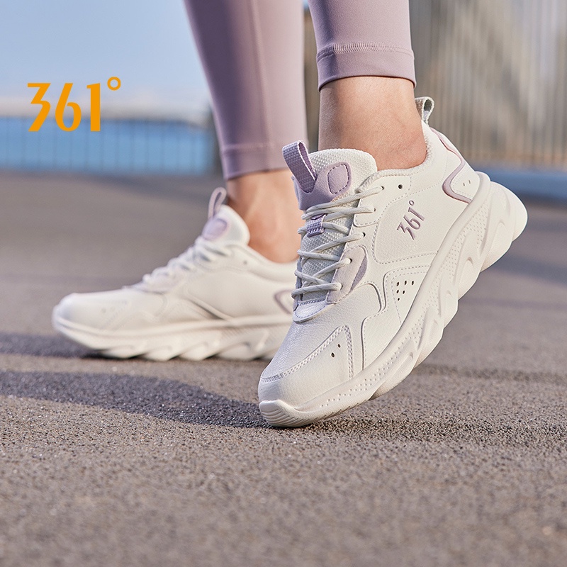 361 Degrees Women'S Running Sports Shoes Shock Absorption Rebound All-Match Fashion Comfortable Q